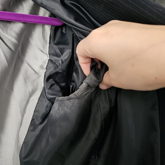 Tahari ASL Short Sleeve Pinstripe Suit Jacket - Size 12 - Picture 16 of 16